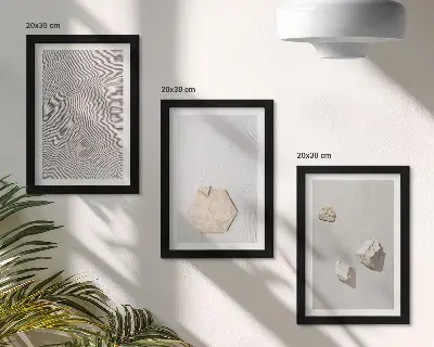 Fotowand leichte Texturen im Sand im zarten Boho-Stil
