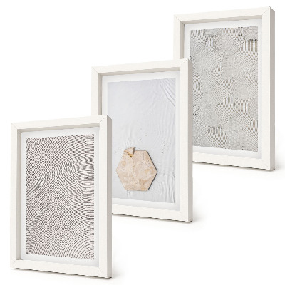 Bilderwand Leichte Texturen im Sand, zarter Boho-Stil