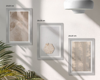 Bilderset mit rahmen Subtile Texturen im natürlichen Boho-Stil