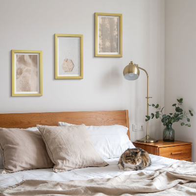 Bilderset mit rahmen Subtile Texturen im natürlichen Boho-Stil