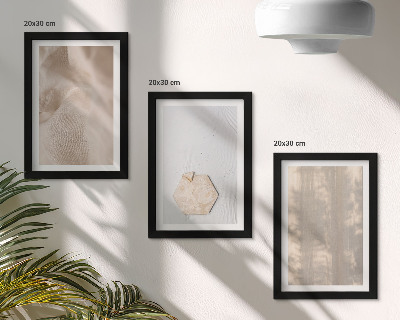 Bilderset mit rahmen Subtile Texturen im natürlichen Boho-Stil