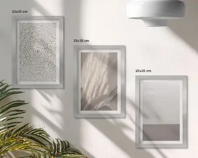 Fotowand mit zarten natürlichen Texturen im Boho-Stil