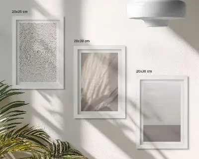 Fotowand mit zarten natürlichen Texturen im Boho-Stil