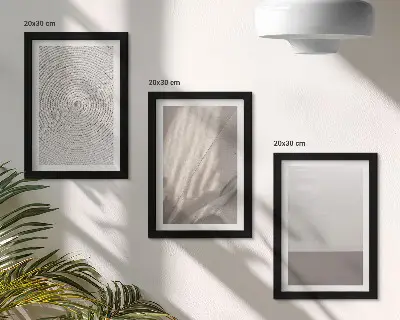 Fotowand mit zarten natürlichen Texturen im Boho-Stil