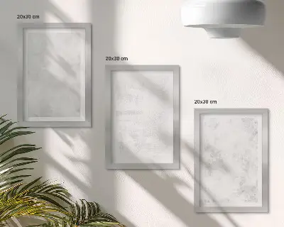 Fotowand mit weißen Punkten auf minimalistischem Leinwandhintergrund