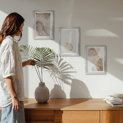 Bilderwand Designerabstraktion, inspiriert von der Natur