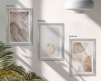 Bilderwand Designerabstraktion, inspiriert von der Natur