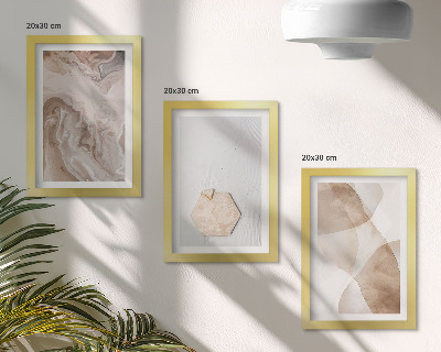 Bilderwand Designerabstraktion, inspiriert von der Natur