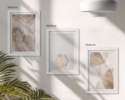 Bilderwand Designerabstraktion, inspiriert von der Natur