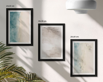Bilderset mit rahmen Subtile, aquarellartige Textur