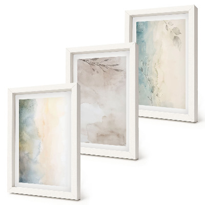 Fotowand Zarte Kartons mit Aquarellfarben