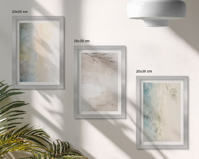 Fotowand Zarte Kartons mit Aquarellfarben