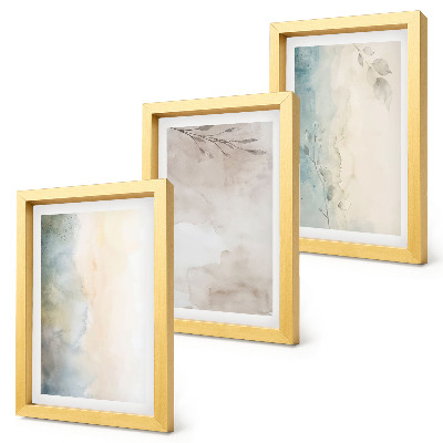 Fotowand Zarte Kartons mit Aquarellfarben