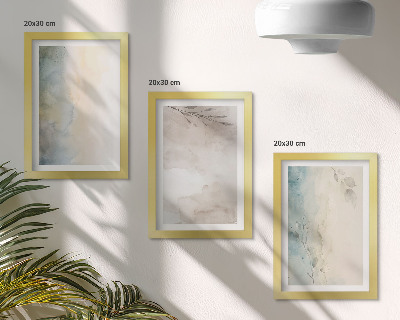 Fotowand Zarte Kartons mit Aquarellfarben