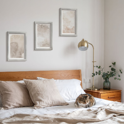 Bilderwand Textur von verschütteten Aquarellfarben im Boho-Stil