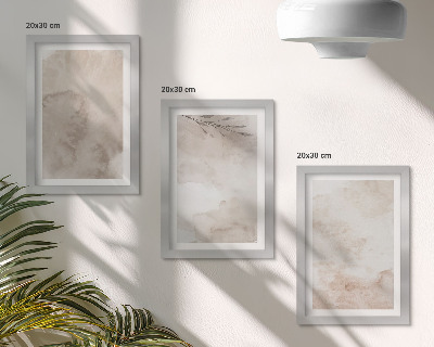 Bilderwand Textur von verschütteten Aquarellfarben im Boho-Stil
