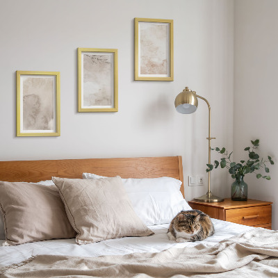 Bilderwand Textur von verschütteten Aquarellfarben im Boho-Stil