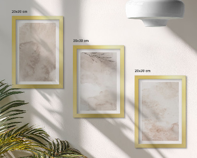 Bilderwand Textur von verschütteten Aquarellfarben im Boho-Stil