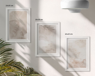 Bilderwand Textur von verschütteten Aquarellfarben im Boho-Stil
