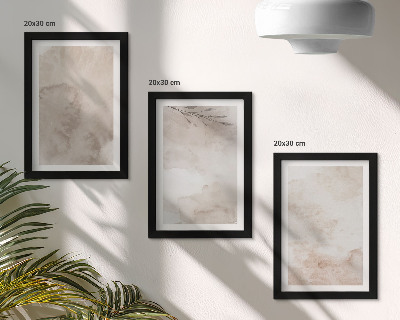 Bilderwand Textur von verschütteten Aquarellfarben im Boho-Stil