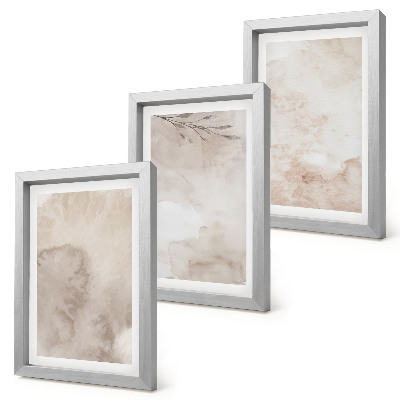 Bilderwand Textur von verschütteten Aquarellfarben im Boho-Stil