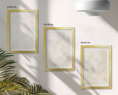 Bilderset mit rahmen Helle, strukturierte Pinselstriche im Design