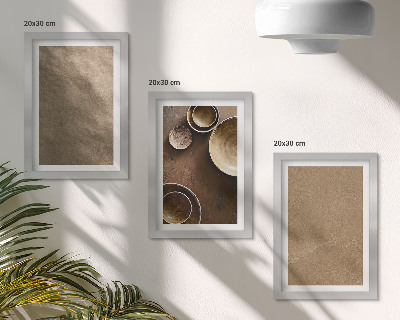 Bilderset mit rahmen Steinstrukturen im modernen minimalistischen Stil