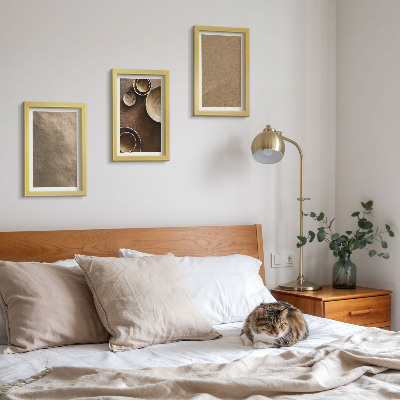 Bilderset mit rahmen Steinstrukturen im modernen minimalistischen Stil