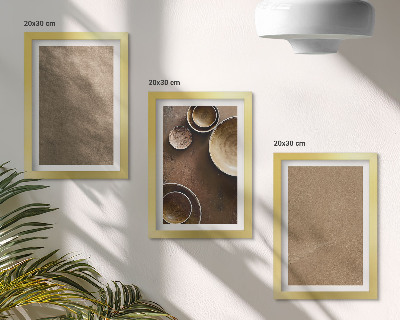 Bilderset mit rahmen Steinstrukturen im modernen minimalistischen Stil