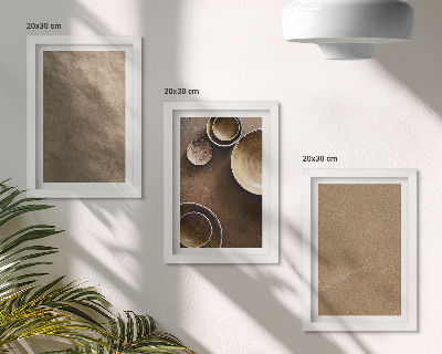 Bilderset mit rahmen Steinstrukturen im modernen minimalistischen Stil