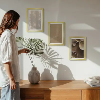 Fotowand mit Strukturen und Texturen im minimalistischen Stil