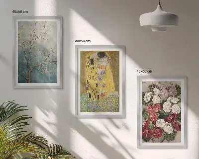 Blumen des Baumes gerahmtes Bilderset nach dem Gemälde von Klimt
