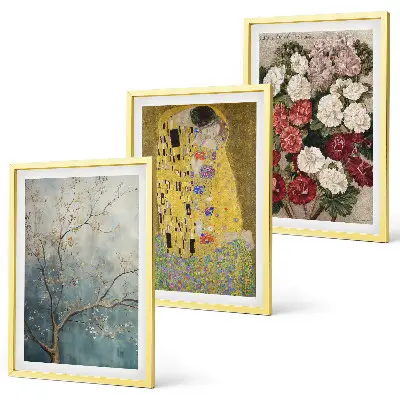 Blumen des Baumes gerahmtes Bilderset nach dem Gemälde von Klimt