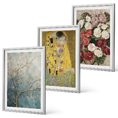 Blumen des Baumes gerahmtes Bilderset nach dem Gemälde von Klimt