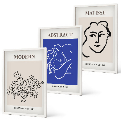 Gerahmtes bilderset Matisses moderne Plakate