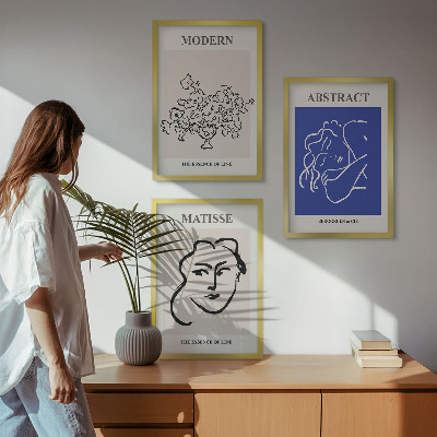 Gerahmtes bilderset Matisses moderne Plakate