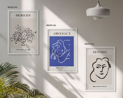 Gerahmtes bilderset Matisses moderne Plakate
