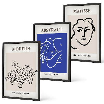 Gerahmtes bilderset Matisses moderne Plakate