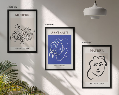 Gerahmtes bilderset Matisses moderne Plakate