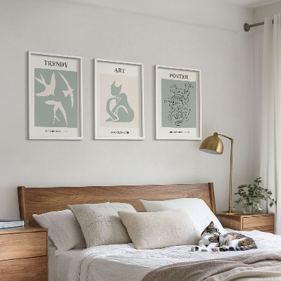 Gerahmtes bilderset Matisses stilvolle Illustrationen