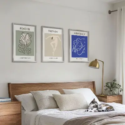 Henri Matisse Pastellgrafiken 3er-Set Bilder mit Rahmen