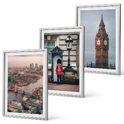 Bilder-3er-set mit rahmen London Bridge Guardian Big Ben