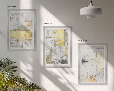 Bilder-3er-set mit rahmen Abstrakte modische Malereimuster