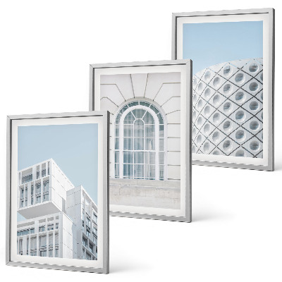 Gerahmtes bilderset Moderne Architekturgeometrie