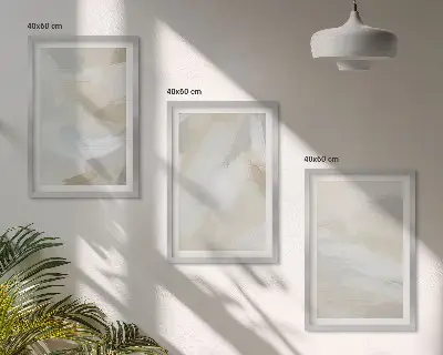 Abstrakter Pinselhintergrund gerahmtes bilderset