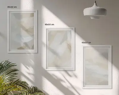Abstrakter Pinselhintergrund gerahmtes bilderset