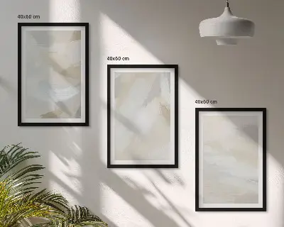 Abstrakter Pinselhintergrund gerahmtes bilderset