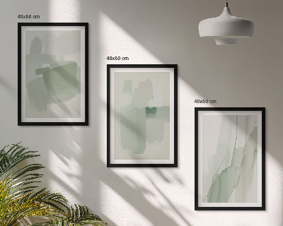 Bilder-3er-set mit rahmen Abstrakte Aquarellmuster