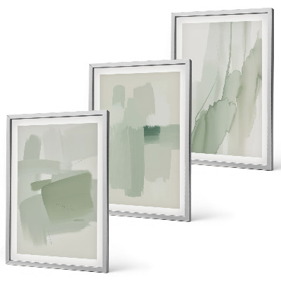 Bilder-3er-set mit rahmen Abstrakte Aquarellmuster