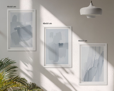 Gerahmtes bilderset Abstrakte Aquarellkunst